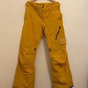 Burton Men's Yellow AK Snowboard Pants